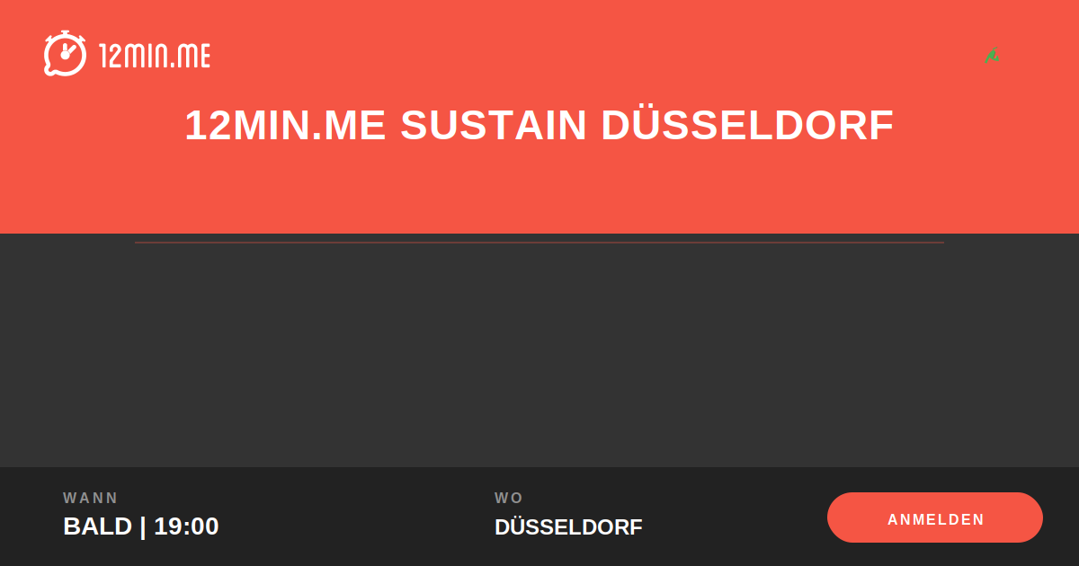 12MIN.ME 🌱 SUSTAIN Düsseldorf Share Preview