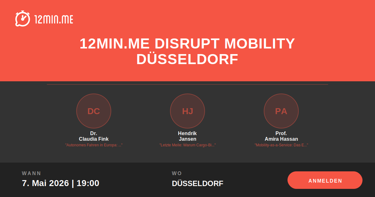 12MIN.ME DISRUPT MOBILITY ⛓️💥🚎 Düsseldorf Share Preview