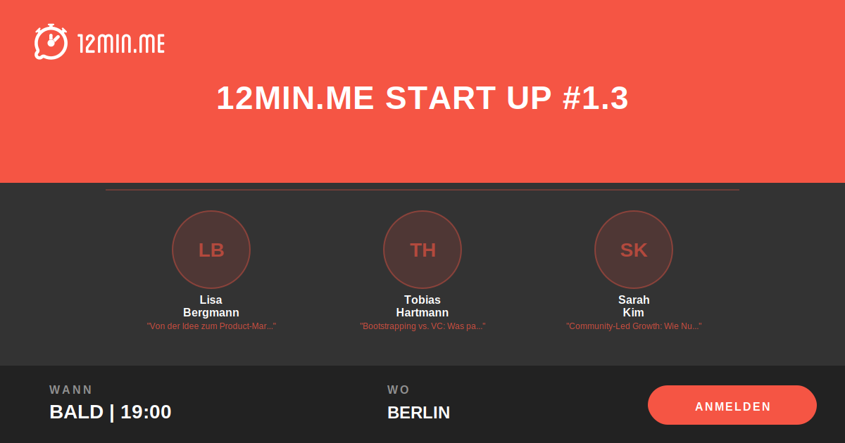 12MIN.ME 🚀 START UP #1.3 Share Preview
