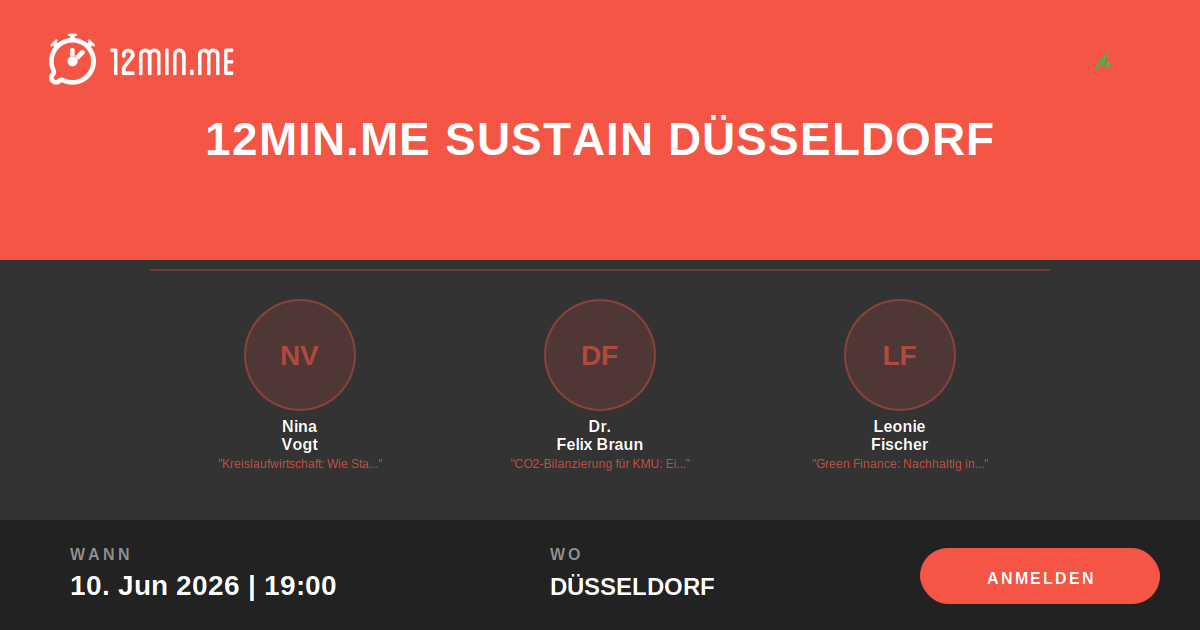 12MIN.ME SUSTAIN 🌱 Düsseldorf Share Preview