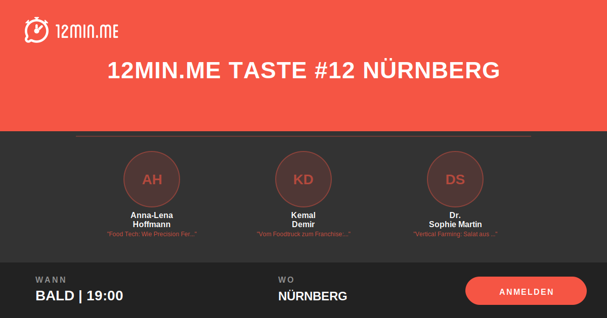 12MIN.ME 🍽️ TASTE #12 Nürnberg Share Preview